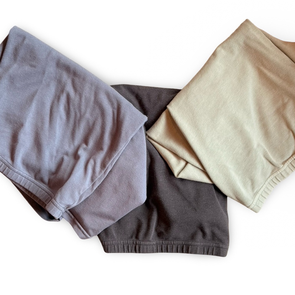 Set of Three skims outdoor bike Shorts in dusty blue , onyx, sage green 2xl